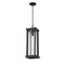 Z-Lite Glenwood 1 Light Outdoor Chain Mount Ceiling Fixture, Black & Clear 586CHB-BK - alternate 3